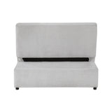 Desmond Gray 2-Piece Armless Sleeper Section with Charging Ports from Homelegance - Luna Furniture