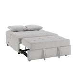 Desmond Gray 2-Piece Armless Sleeper Section with Charging Ports from Homelegance - Luna Furniture