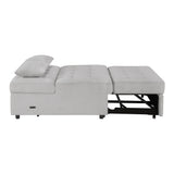 Desmond Gray 2-Piece Armless Sleeper Section with Charging Ports from Homelegance - Luna Furniture