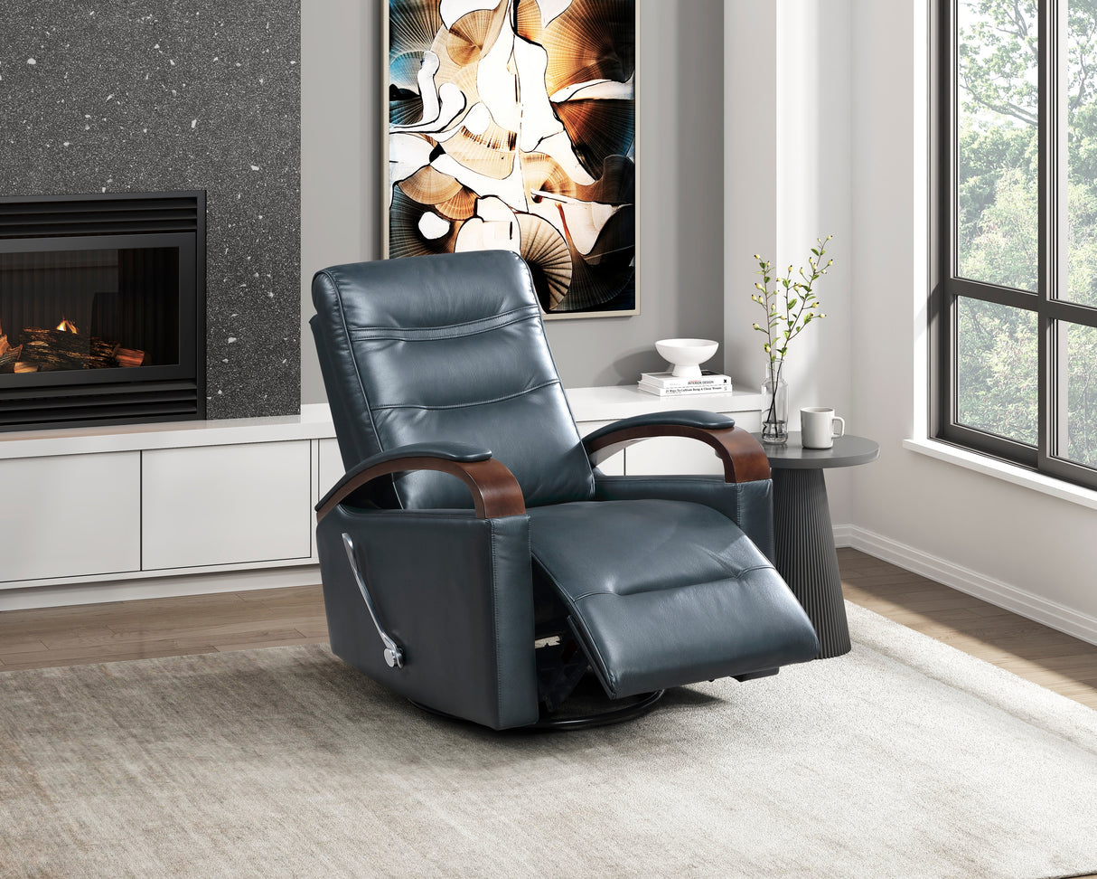 9708NV-1SW Swivel Glider Reclining Chair from Homelegance - Luna Furniture