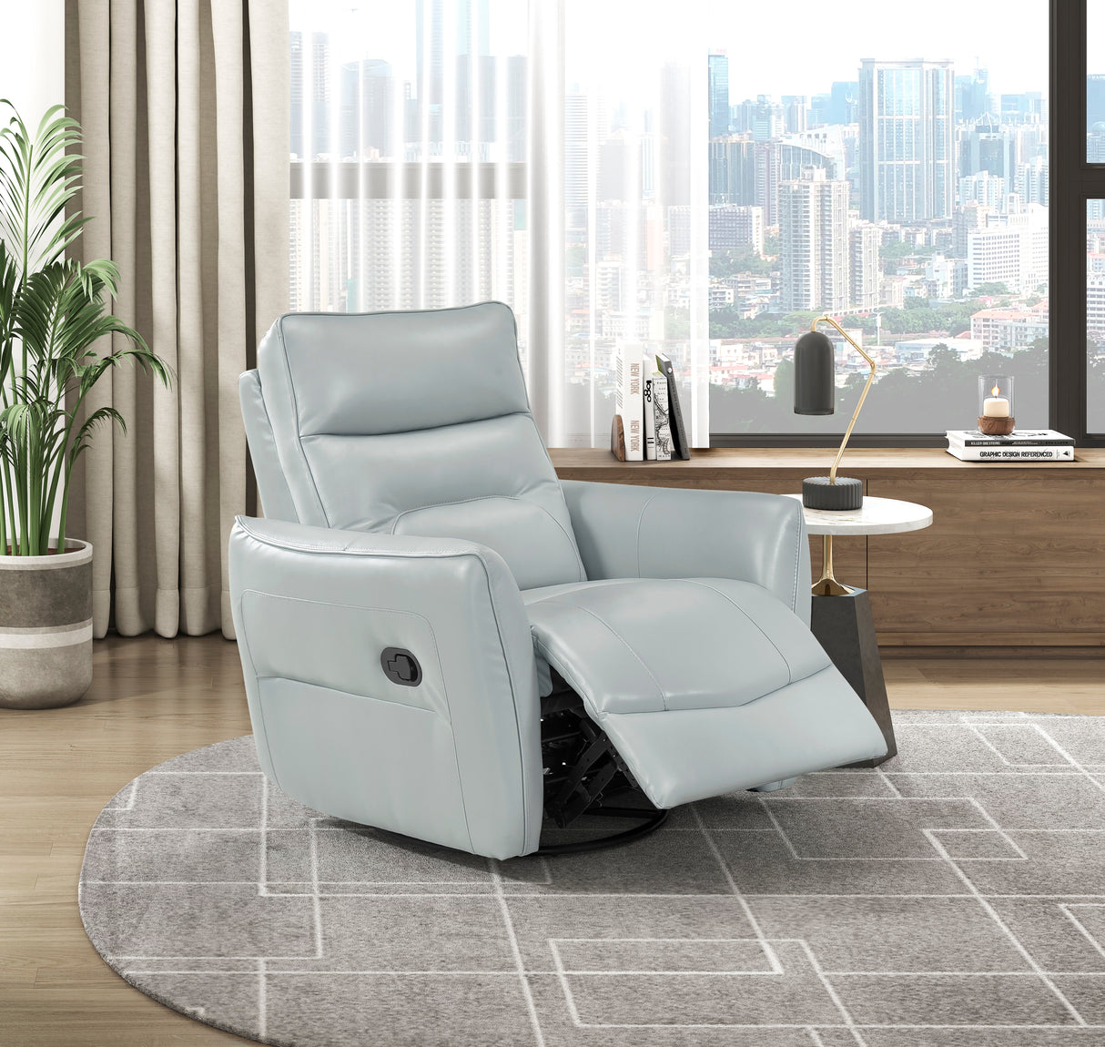 9713AQA-1SW Swivel Glider Reclining Chair from Homelegance - Luna Furniture