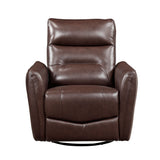 9713BRW-1SW Swivel Glider Reclining Chair from Homelegance - Luna Furniture