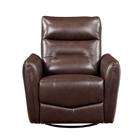 9713BRW-1SW Swivel Glider Reclining Chair from Homelegance - Luna Furniture