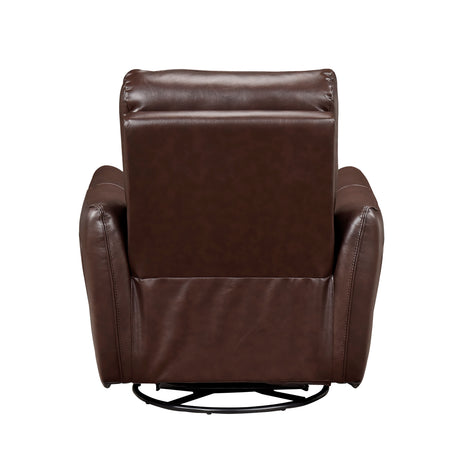 9713BRW-1SW Swivel Glider Reclining Chair from Homelegance - Luna Furniture
