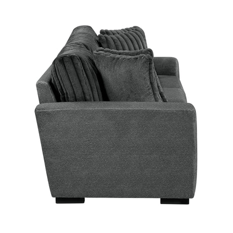 Athena Dark Gray Sofa and Loveseat from Homelegance - Luna Furniture