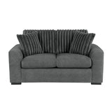 Athena Dark Gray Sofa and Loveseat from Homelegance - Luna Furniture