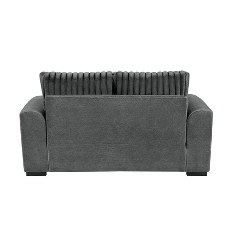 Athena Dark Gray Loveseat from Homelegance - Luna Furniture