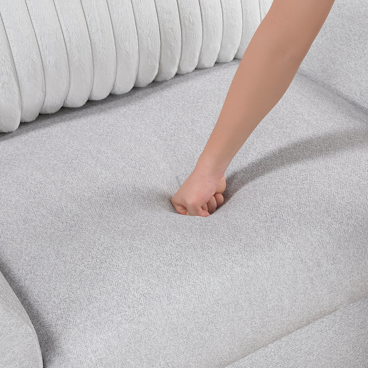 Athena Gray Loveseat from Homelegance - Luna Furniture