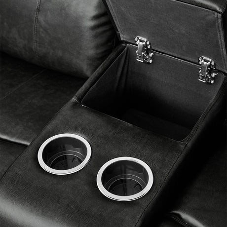 Marille Brown Bonded Leather Reclining Chair from Homelegance - Luna Furniture