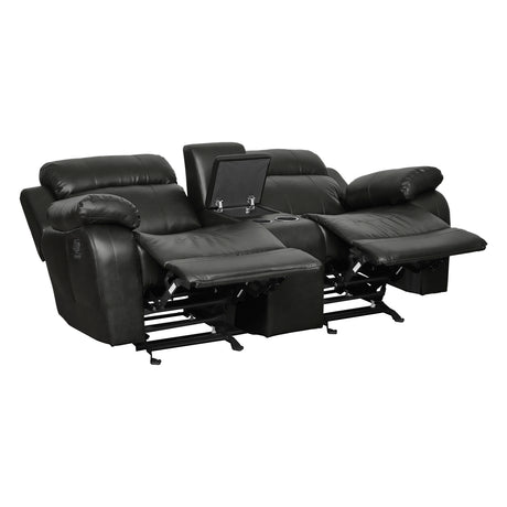 Marille Brown Bonded Leather Reclining Chair from Homelegance - Luna Furniture