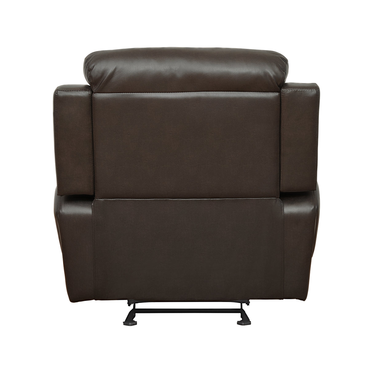 Marille Brown Bonded Leather Reclining Chair from Homelegance - Luna Furniture
