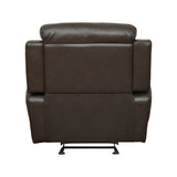 Marille Brown Bonded Leather Reclining Chair from Homelegance - Luna Furniture