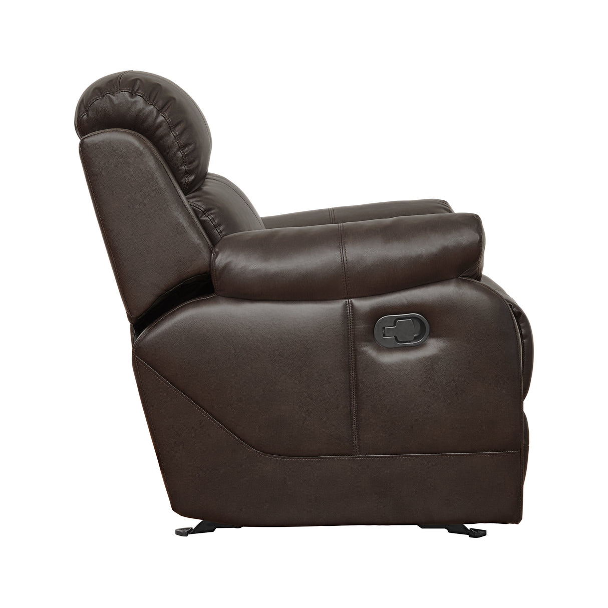 Marille Brown Bonded Leather Reclining Chair from Homelegance - Luna Furniture