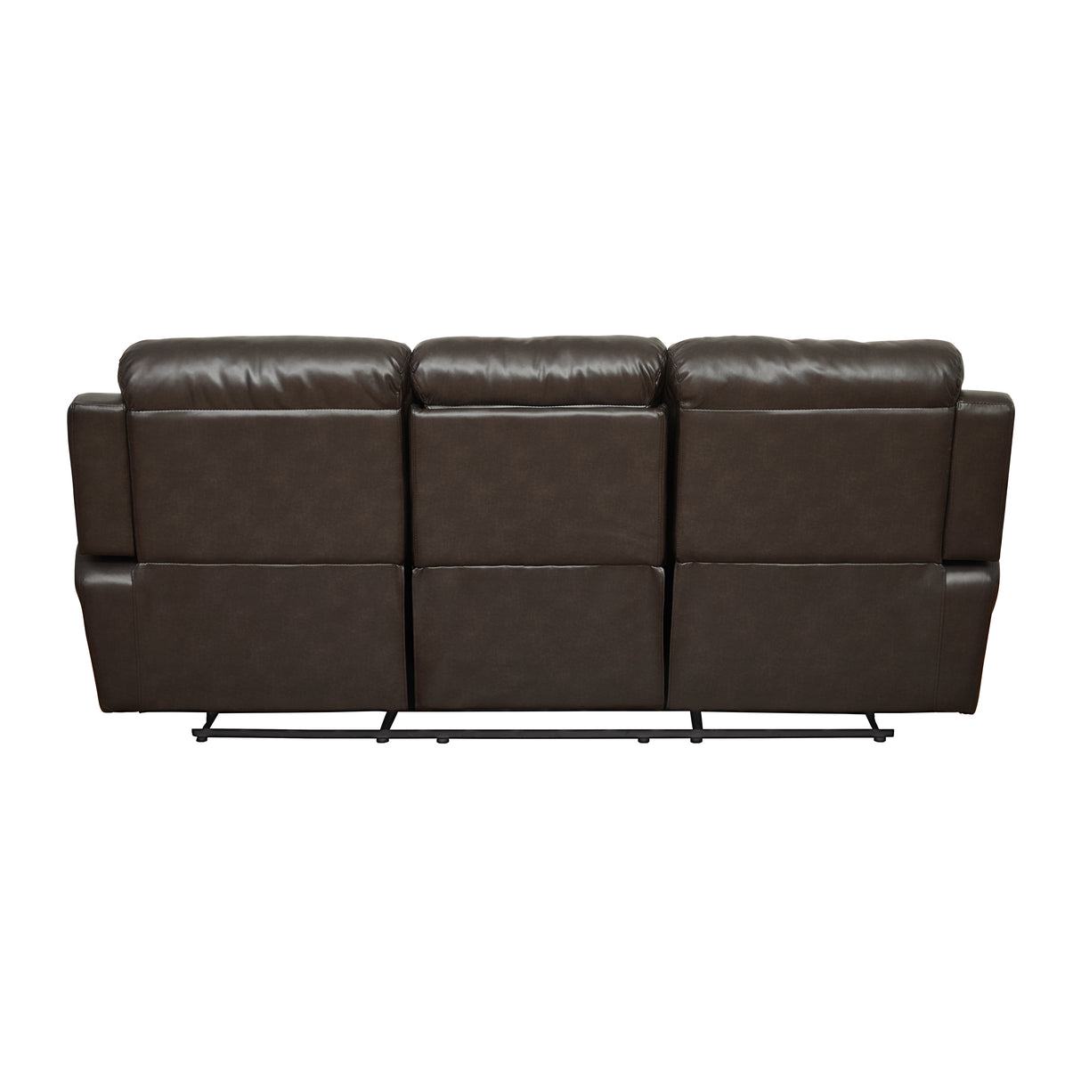 Marille Brown Bonded Leather Reclining Sofa from Homelegance - Luna Furniture