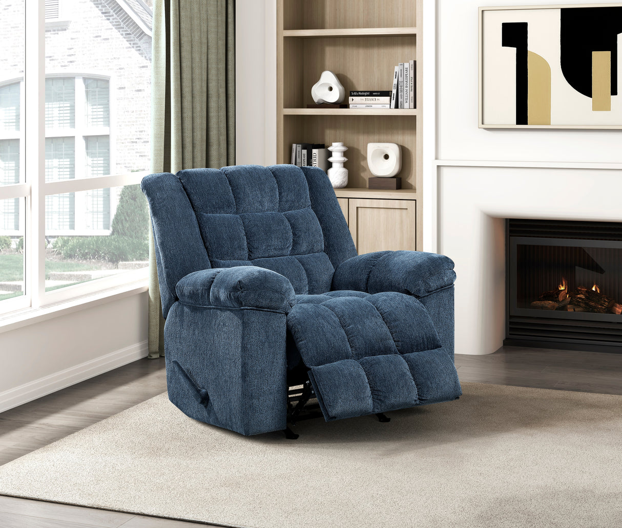 9726BU-1 Rocker Reclining Chair from Homelegance - Luna Furniture
