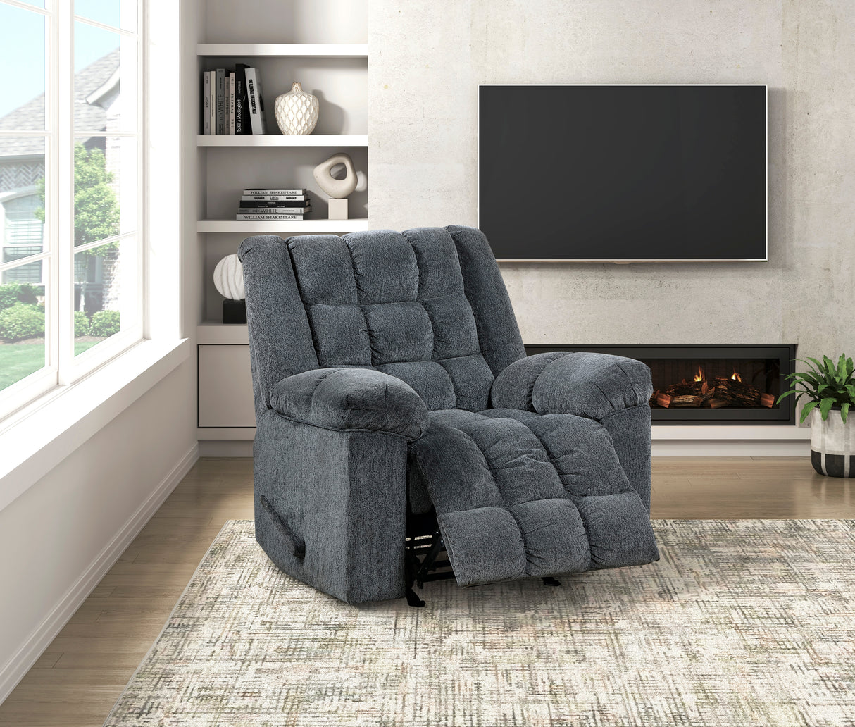 9726DG-1 Rocker Reclining Chair from Homelegance - Luna Furniture