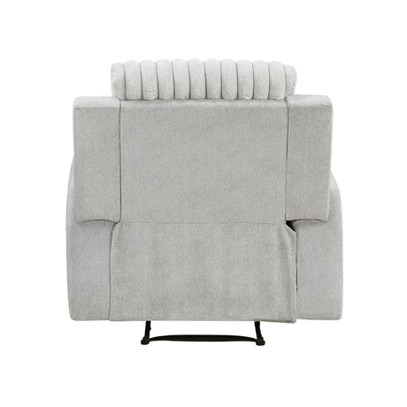Benton Light Gray Double Reclining Sofa from Homelegance - Luna Furniture