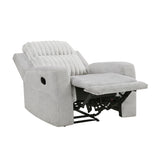 Benton Light Gray Double Reclining Sofa from Homelegance - Luna Furniture