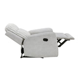 Benton Light Gray Double Reclining Sofa from Homelegance - Luna Furniture