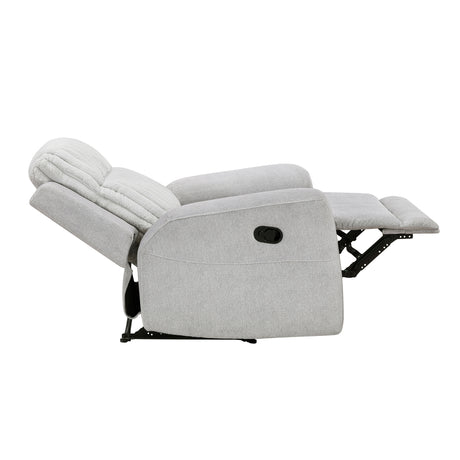 Benton Light Gray Double Reclining Sofa from Homelegance - Luna Furniture