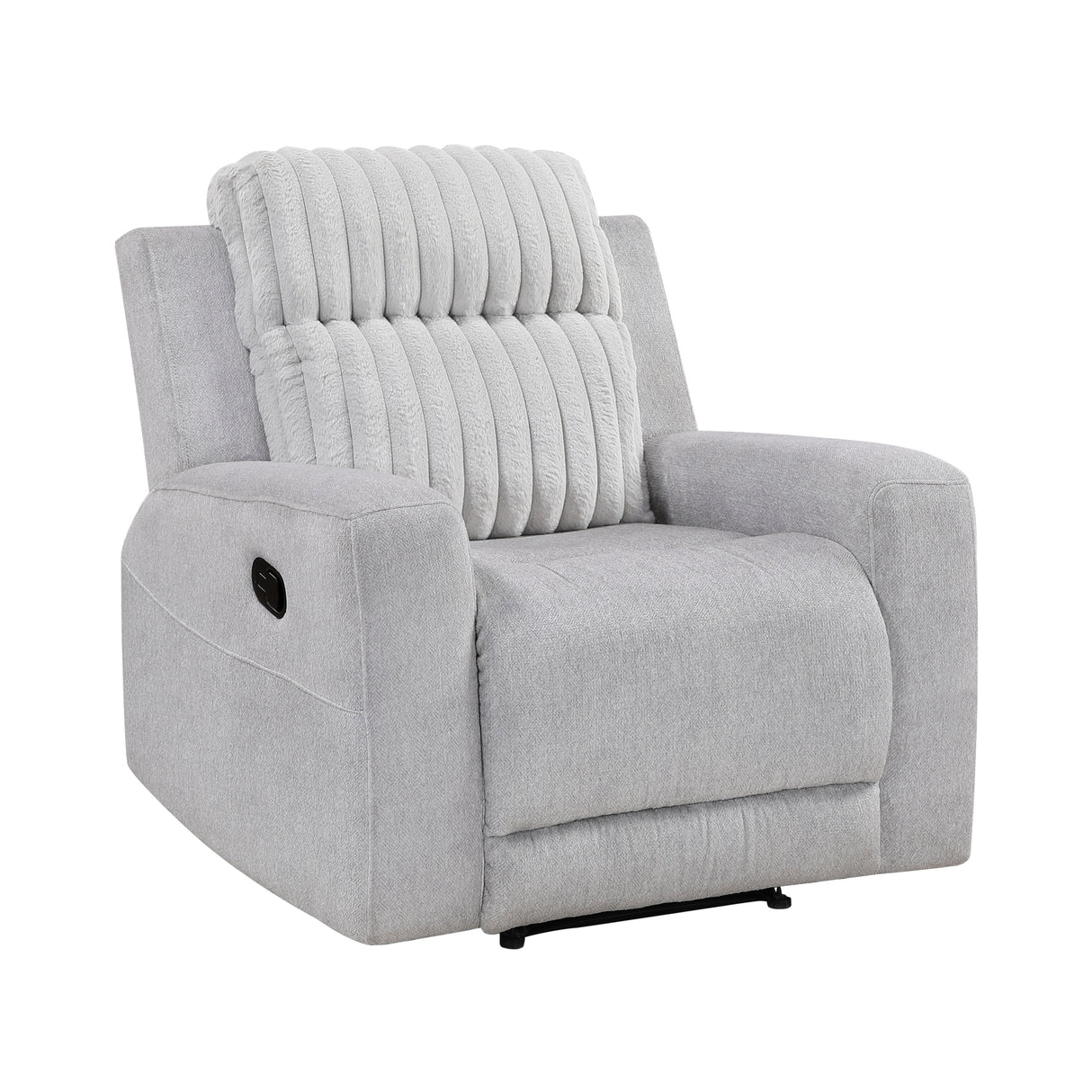 Benton Light Gray Double Reclining Sofa from Homelegance - Luna Furniture