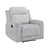 Benton Light Gray Double Reclining Sofa from Homelegance - Luna Furniture
