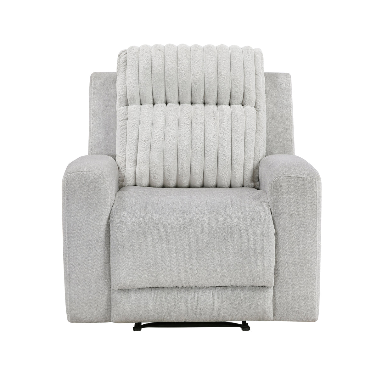Benton Light Gray Double Reclining Sofa from Homelegance - Luna Furniture