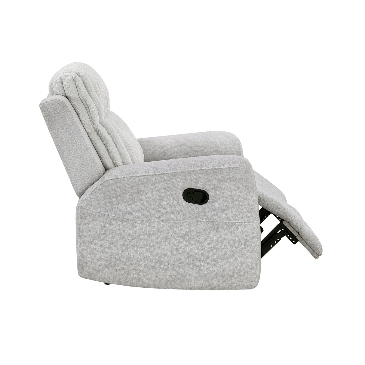 Benton Light Gray Double Reclining Sofa from Homelegance - Luna Furniture