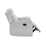 Benton Light Gray Double Reclining Sofa from Homelegance - Luna Furniture