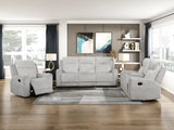Benton Light Gray Reclining Chair from Homelegance - Luna Furniture
