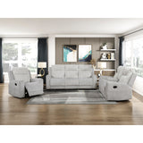 Benton Light Gray Reclining Chair from Homelegance - Luna Furniture