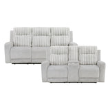 9728LGY*2 2pc Set: Sofa, Love from Homelegance - Luna Furniture