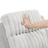 Benton Light Gray Double Reclining Love Seat from Homelegance - Luna Furniture