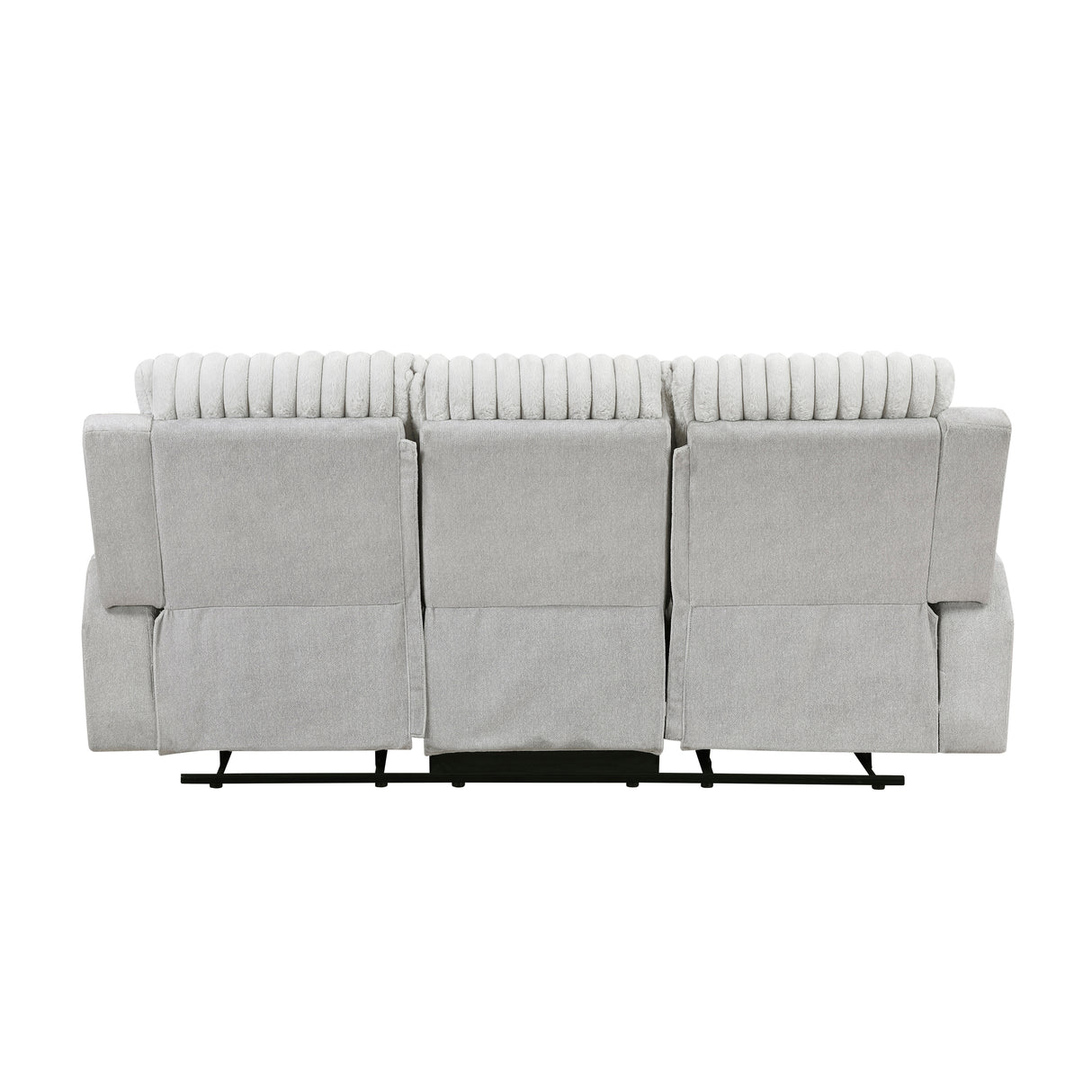 Benton Light Gray Double Reclining Sofa from Homelegance - Luna Furniture