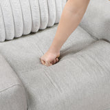 Benton Light Gray Double Reclining Sofa from Homelegance - Luna Furniture