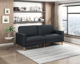 Rubin Black Faux Leather Chair from Homelegance - Luna Furniture