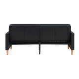 Rubin Black Faux Leather Chair from Homelegance - Luna Furniture