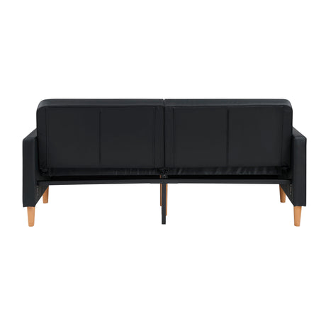 Rubin Black Faux Leather Chair from Homelegance - Luna Furniture