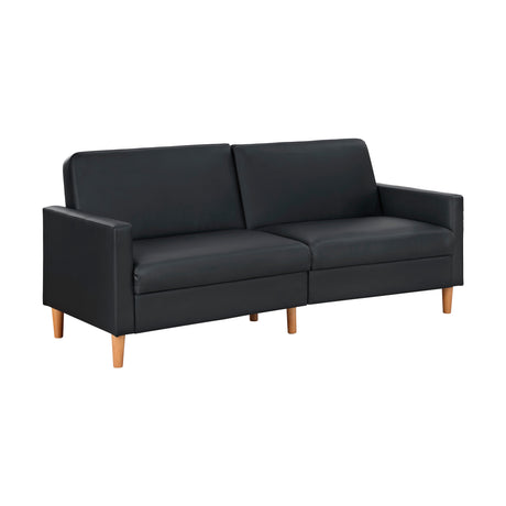 Rubin Black Faux Leather Chair from Homelegance - Luna Furniture