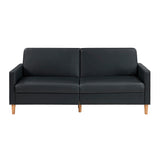 Rubin Black Faux Leather Chair from Homelegance - Luna Furniture