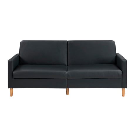 Rubin Black Faux Leather Chair from Homelegance - Luna Furniture