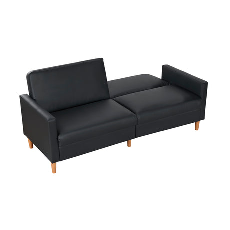 Rubin Black Faux Leather Chair from Homelegance - Luna Furniture