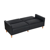 Rubin Black Faux Leather Chair from Homelegance - Luna Furniture