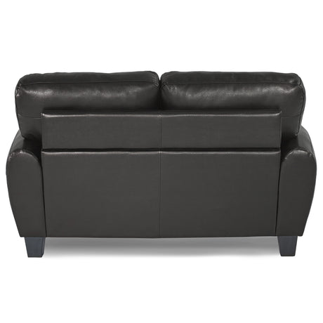 Rubin Black Faux Leather Chair from Homelegance - Luna Furniture