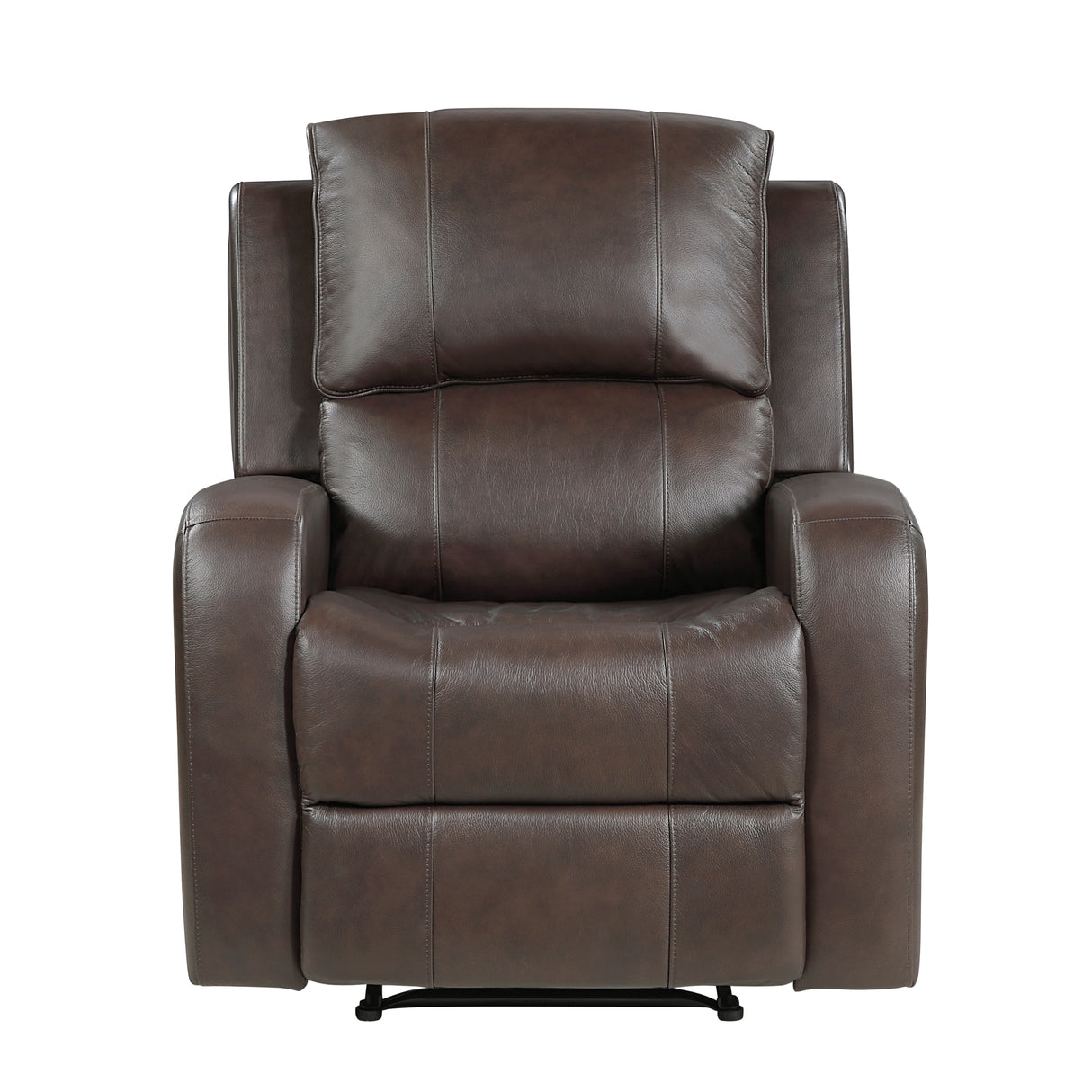 Austin Brown Genuine Leather Reclining Living Room Set from Homelegance - Luna Furniture