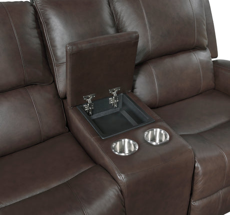 9735BRW*2 2pc Set: Sofa, Love from Homelegance - Luna Furniture
