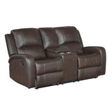 9735BRW*2 2pc Set: Sofa, Love from Homelegance - Luna Furniture