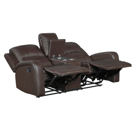 9735BRW*2 2pc Set: Sofa, Love from Homelegance - Luna Furniture