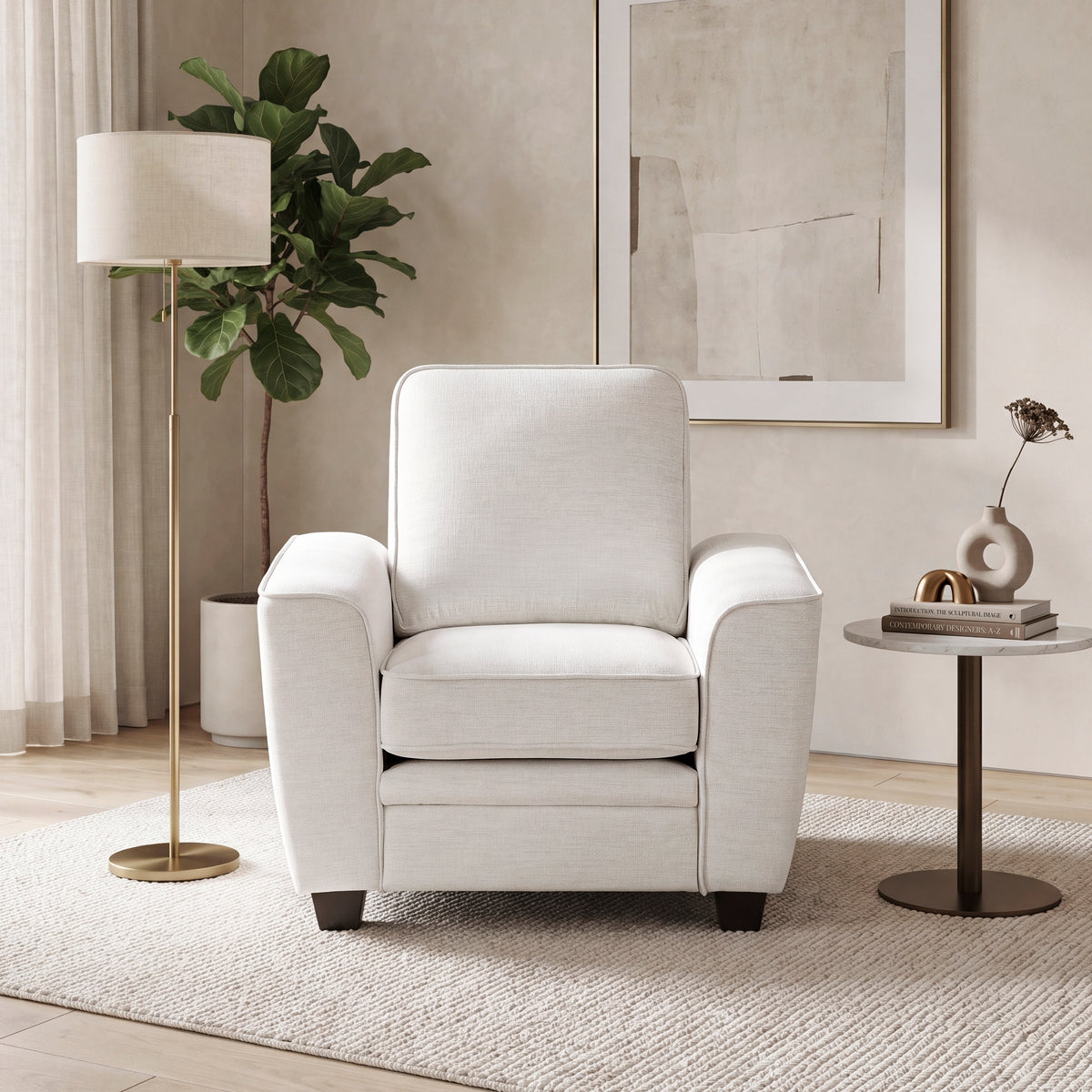 Zander Beige Chair from Homelegance - Luna Furniture