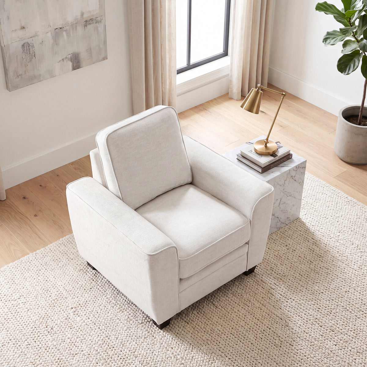 Zander Beige Chair from Homelegance - Luna Furniture